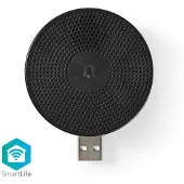 Nedis SmartLife Ringklocka | RF, frequency 433 Mhz | Tillbehör till: WIFICDP10GY / WIFICDP30WT / WIFICDP40CWT | USB ström | 4 Melodier | 5 V DC | Justerbar volym | Svart