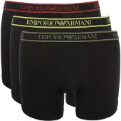 Emporio Armani Boxare 3 Pack manlig Svart