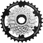 Sunrace MFM4S drevkassett 7 växlar 13-34T stål (skruvmonterad)