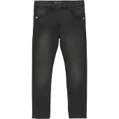 Minymo Jeggings - Slim Fit - Grey Black - - 8 år (128) - Leggings