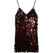 Superdry Disco Sequin ärmlös Kort Klänning