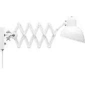 Fritz Hansen Vägglampa , Kaiser Idell 6718-W, dimbara, Vit, Vardagsrum, Metall, Design