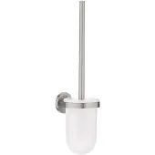 GROHE Essentials toalettborste + hållare, supersteel väggmonterad