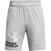 Under Armour Pojkar Tech Logo Shorts, (011) Mod Gray / / Vit, X-Large