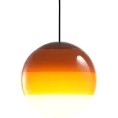 Marset Taklampa , Dipping Light, dimbara, Orange, Vardagsrum, Glas, Design