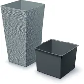 Prosperplast 11l Furu Collection 26.5x26.5x50 Cm Blomkruka