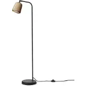 New Works Golvlampa , Material, Svart, Vardagsrum, Trä, Design