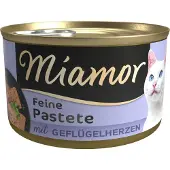 Miamor Pâté Fjäderfähjärtan 85g
