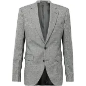 Burton Menswear London Businesskavaj gråmelerad