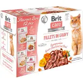 Brit Care Cat Smakbox för Adult-katter Filéer i In gravy 12 x 85 g