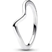 Pandora Timeless stackable Polished Wave Ring Sterling silver 193095C00-58