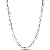 Pandora Moments Sterling silver Linked Hearts halsband 393334C00-45
