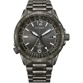 Citizen Promaster Air GMT Rostfritt Stål Svart Urtavla Automatisk NB6045-51H 200M Herrpilotklocka svart