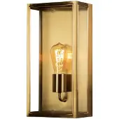 Konstsmide Vägglampa utomhus Carpi, dimbar, Mässing / guld, Metall, Modern, Utomhusvägglampa