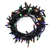 Konstsmide 3632-500 Mikroljusslinga Utomhus 230 V Antal ljuskällor 180 LED Flerfärgad Belyst längd: 5.53 m