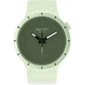 Swatch Kvartsverk Jorden Serie Växt Keramik Mode 30m Vattentät Klocka Unisexklockor Grön SB03G100 SB03G100