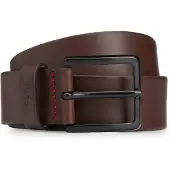 HUGO för män. 50385358 Läderbälte Gionio brun (120 cm), Casual, Hud
