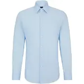 BOSS Slim-fit shirt in easy-iron stretch-cotton poplin