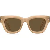 BOSS Beige-acetate sunglasses with signature gold-tone detail