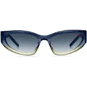 HUGO Two-tone sunglasses in blue and yellow acetate