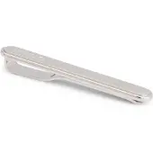 HUGO Oval-shaped tie clip with engraved logo