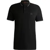 BOSS T-shirt 'Passertip' ljusgrå / svart