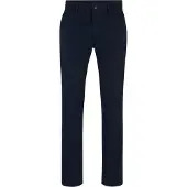 BOSS för män. 50510933 Marinblå smal chinosbyxa (35/32), Casual, Bomull, Marino