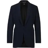 BOSS Regular-fit jacket with edge-to-edge front