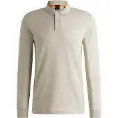 BOSS för män. 50507704 Passerby beige polotröja (XL), Casual, Bomull, Lång ärm