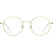 BOSS Round gold-tone optical frames with lasered logo