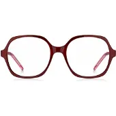 HUGO Red-acetate optical frames with layered temples
