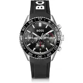 HUGO BOSS Klocka - Stål, Svart Silikon - - 1514141