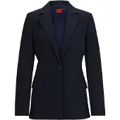 HUGO Regular-fit jacket with notch lapels