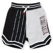 HUGO Kids' cotton-blend shorts with mixed logos