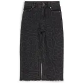 HUGO Kids' relaxed-fit jeans in cheetah-print denim