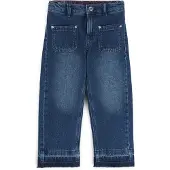 HUGO Kids' relaxed-fit jeans in blue stretch denim