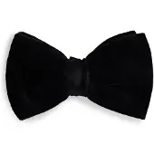 BOSS Pre-tied bow tie in cotton velvet