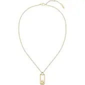 BOSS Gold-tone chain necklace with Double B monogram pendant