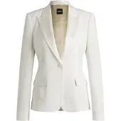 BOSS Slim-fit blazer with single-button closure