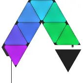Nanoleaf Shapes Expansion pack - Ljuspanelskit - LED - 230 x 200 mm - 1.5 W - 16 miljoner färger - 1200-6500 K - triangel - svart