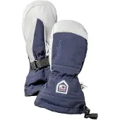 Hestra Juniors' Army Leather Heli Ski Mitt Marine