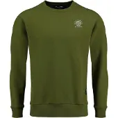 Key Largo Sweatshirt 'Faded Memories' mörkgrön / vitmelerad