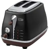 De'Longhi Icona Vintage CTOV 2103.BK - Brödrost - 2 skiva - 2 Kortplatser - svart