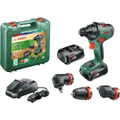 Bosch sladdlös borrmaskin - AdvancedDrill 18 (levereras med 2 batterier, 1 laddare, 3 chuckar) - PowerForAll