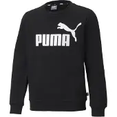 Puma Sweatshirt - Ess Big Logo Crew - Svart m. Logo - - 4 år (104) - Sweatshirt