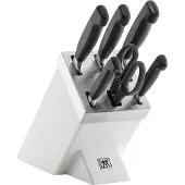 Zwilling 35148-207-0, Knivuppsättning, Rostfritt stål, Plast, Rostfritt stål, Svart, 2,66 kg