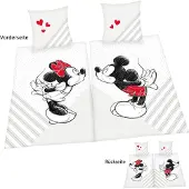 MCU Mickey och Minnie Mouse sängkläder partnerpaket - 100 % bomull
