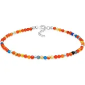 Nenalina Fotsmycke aqua / mandarin / silver
