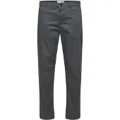Selected New Miles Straight Fit Chinobyxor