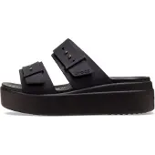 Crocs Tofflor BROOKLYN SANDAL LOWWDG W kvinnor - Svart - 39 / 40